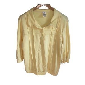 Vintage Blair - light yellow crew neck sweatshirt